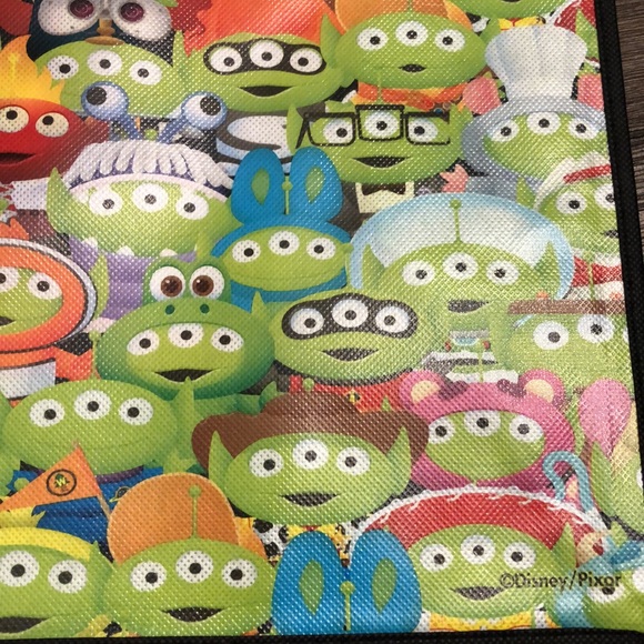 Disney Pixar Toy Story Aliens Little Green Men Reusable Shopping Tote Bag - Picture 3 of 4